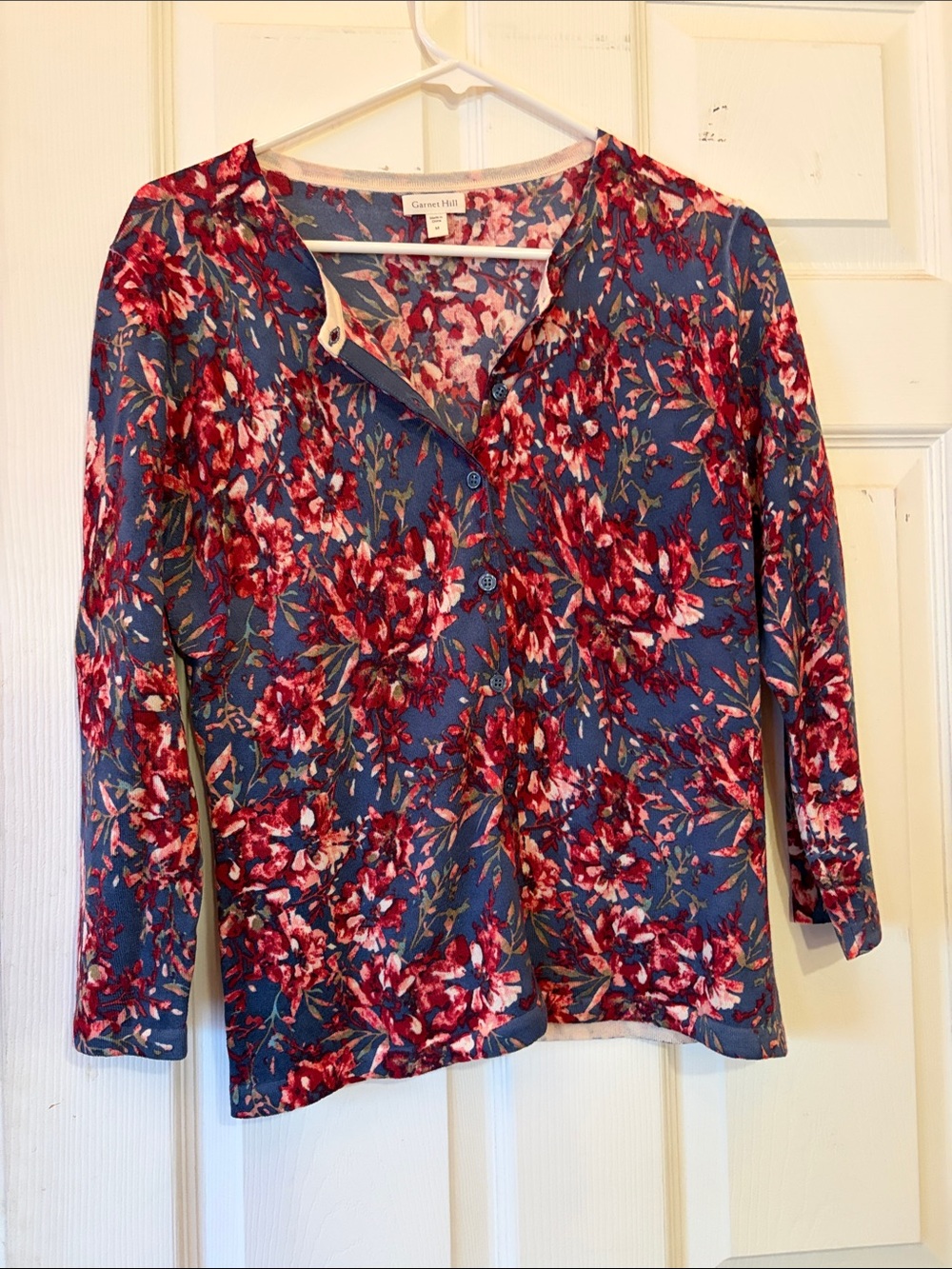 Garnet Hill Floral Button-Front Women's Shirt